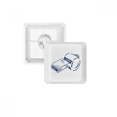 Imagem de Apito de futebol de desenho animado azul teclado mecânico PBT kit de atualização para jogos
