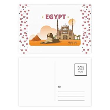 Imagem de Cidade pirâmide Esfinge Egito Natal Natal Natal Celebração Cartão Postal Bênção Cartão de correio