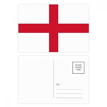 Imagem de Conjunto de cartão postal da bandeira nacional da Inglaterra com cartão postal de aniversário