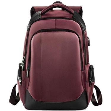 Imagem de Mochila de ombro mochila masculina recarregável USB mochila ao ar livre, tecido oxford, mais à prova d'água e respirável