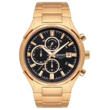 Imagem de Relógio ORIENT masculino cronógrafo dourado MGSSC027 P1KX