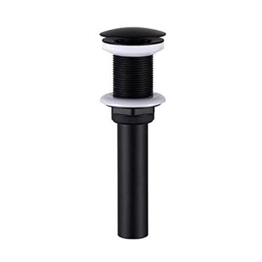 Imagem de Torneira para lavatório de ouro escovado, latão, torneira misturadora, torneira para lavatório, ouro rosa, preto sem transbordamento, tamanho único