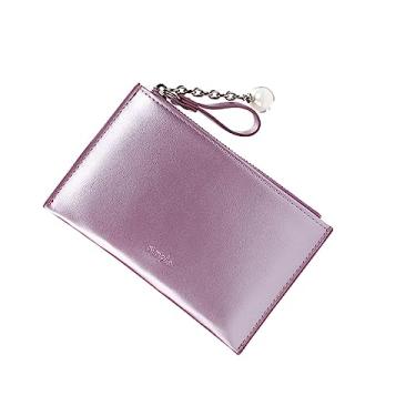 Imagem de GALPADA porta-moedas para mulheres bolsa de viagem bolsas pequenas para mulheres bolsas da moda feche a carteira pequeno suporte bolsa portátil versão coreana carteira curta Senhorita roxo