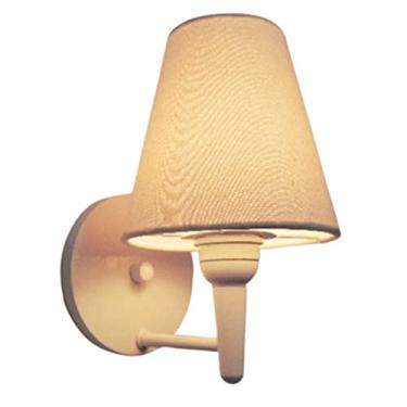 Imagem de Lustre Arandela Cone Cúpula Tecido 14/14x07 cm, Vivare Iluminação, Arandela Parede2004 BRLA, Branco, Pequeno