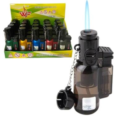 Imagem de Isqueiro Torch Maçarico Mini Pequeno Recarrgável Portátil Bolso WF - Colorido - 1 Unid. - 1Care