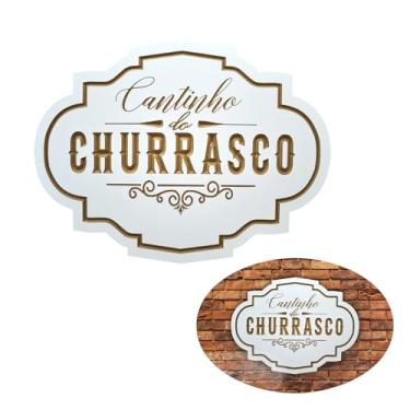 Imagem de Quadro Para Área De Churrasco Goumert Placa Decorativa 60cm (Branco)