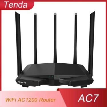 Imagem de Tenda-ac7 roteador sem fio de banda dupla  repetidor wifi  antenas de alto ganho 5x6dbi  extensor