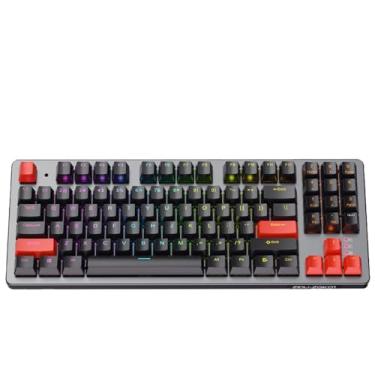 Imagem de ZGK01: O teclado mecânico perfeito para jogos e escritório (Blue Switches 【Black】, cabo (televisão)，RGB，Hot-Swap)
