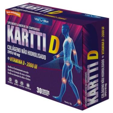 Imagem de Kartti D Colágeno Não Hidrolisado com 30 comprimidos - Vita Blue