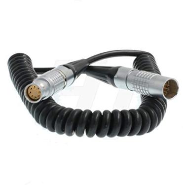 Imagem de HangTon Cabo de alimentação enrolado para ARRI Alexa 35, Alexa Mini, Alexa Mini LF, câmera Amira 8 pinos fêmea para 8 pinos macho