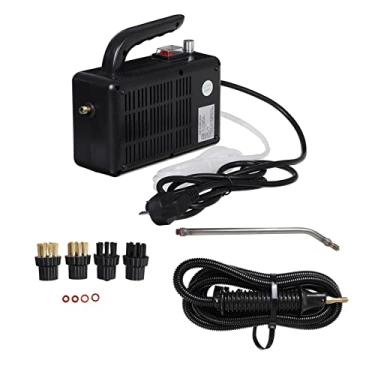 Imagem de Limpador de esfregão a vapor 2600W Limpador a vapor de alta temperatura para exaustor, ar condicionado, ferramenta de cozinha, limpador a vapor, máquina de limpeza (cor: preto, tamanho: M) Efficency