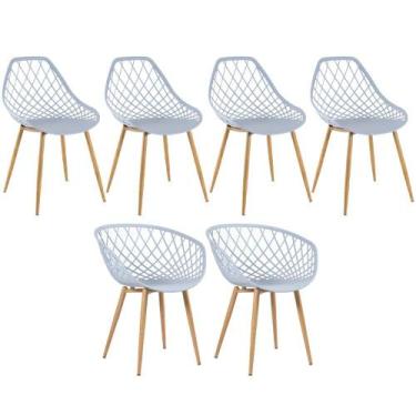 Imagem de Kit - 2 Cadeiras Clarice Nest Com Braços + 4 Cadeiras Cleo - Loft7