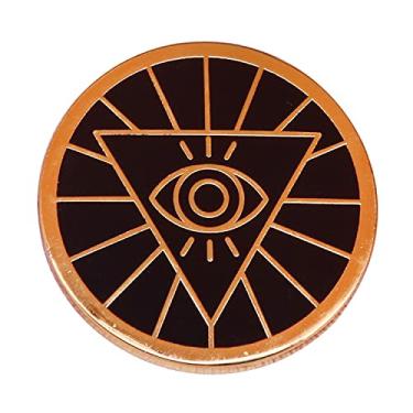 Imagem de Emblema Illuminati Místico Olho de Deus Broche Esmaltado Broche Triângulos Pirâmide Broche Broche de Metal Lapela Crachá Acessórios de Joias Presente para Mochilas Suéter Chapéus Bolsas Jaquetas