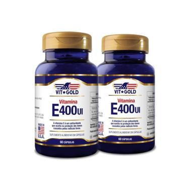 Imagem de Vitamina E 400 UI Vitgold Kit 2x 60 Cápsulas-Unissex