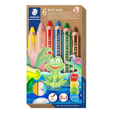 Imagem de Lápis de Cor 3 em 1, Staedtler, Buddy, 140 C6, 6 Cores
