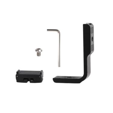Imagem de MOOKEENONE Adaptador magnético para câmera, suporte vertical horizontal para Insta360 X4, adaptador de conversão de tripé de liga de alumínio, acessórios para câmera, preto