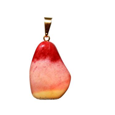 Imagem de Colar Pedrinha Jaspe Mocaita Montagem Pino Prata 950