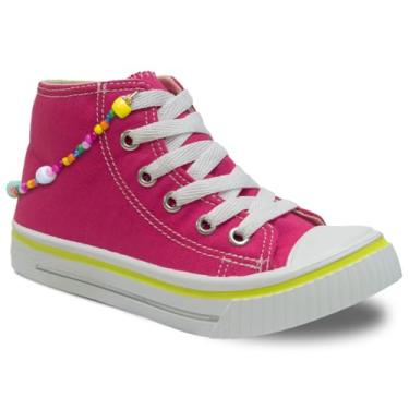 Imagem de Tenis Cano Alto Infantil Feminino Menina Nº 25 ao 34 Botinha Com Pulseira 11.98 (Rosa, BR, Criança de 4 a 8 anos, Numérico, 30)