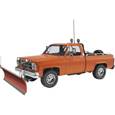Imagem de Revell GMC Pickup com kit de modelo de plástico para limpa-neve, branco