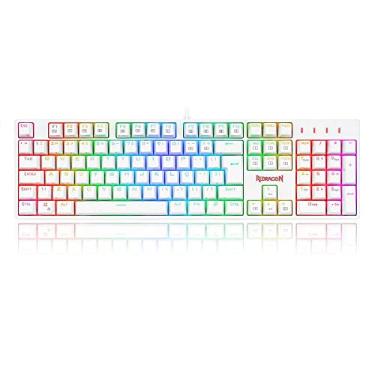 Imagem de Teclado Redragon SURARA Pro RGB Branco (Switch Óptico Marrom) K582W-RGB-PRO (PT-BROWN)