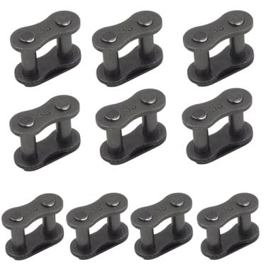 Imagem de SEMIMO 10 peças #35 elos principais de corrente, conectores de rolo de liga de aço resistente para mini bicicletas, quadriciclos, scooters, Go Karts, compatíveis com Coleman CT100U, Baja Doodle Bug,