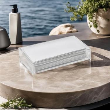 Imagem de Bandeja Toalheiro Acrílico Lavabo p/Toalhas Comercial Padrão