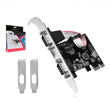Imagem de Placa Serial PCI Express X1 RS232 DB9 COM Duas Portas