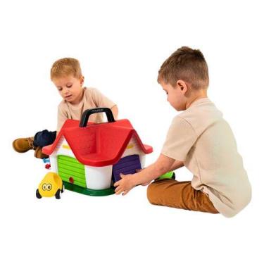 Imagem de Garagem Didática Infantil Brinquedo Educativo Encaixe - Poliplac