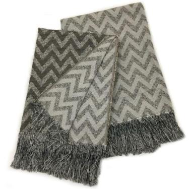 Imagem de Xale Manta para Sofá Protetora Decorativa 2 Lugares Paris Preto - LOVE