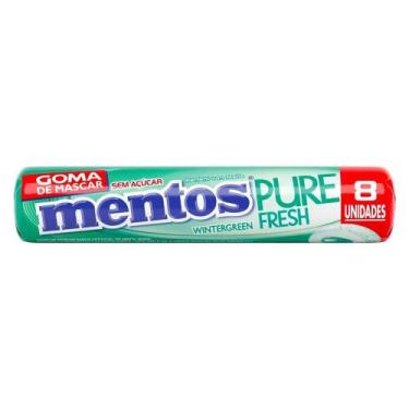 Imagem de Chiclete Mentos Pure Fresh Wintergreen Stick 16g - Embalagem com 14 Un