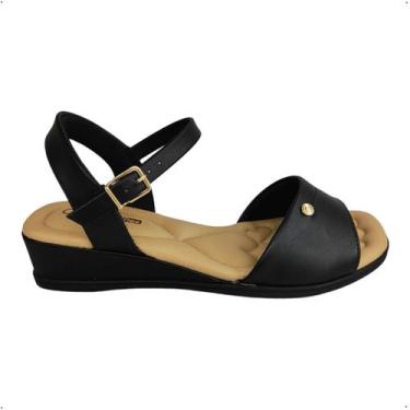 Imagem de Sandalia Comfortflex social salto anabela confortavel 70323, 36, Plus 