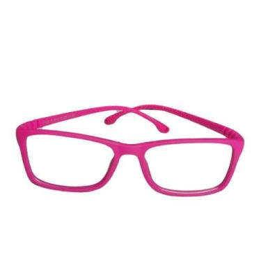Imagem de Armação Óculos Grau Flexível Infantil Silicone 306 Pink 30 - HR