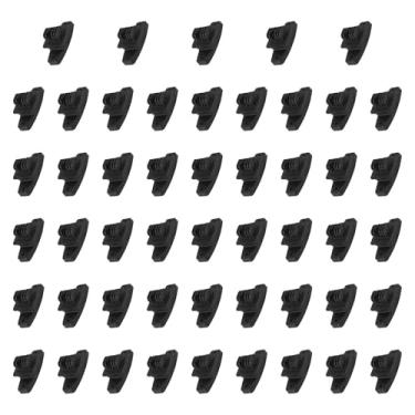 Imagem de shamjina 50Pcs Isoladores de cerca elétrica, isoladores de suporte Cerca elétrica segura, isoladores de poste de madeira para cerca elétrica resistente preta