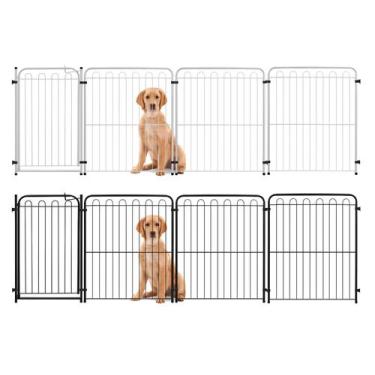 Imagem de Cercado Grade c/ Portão Pet 3 Módulos Alto 82cm Isolamento - AÇOMIX, P