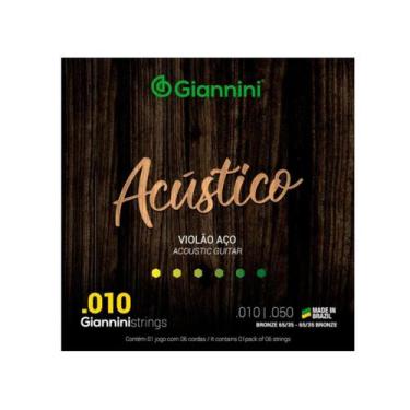 Imagem de Enc violao aco giannini acustico 010 geswam