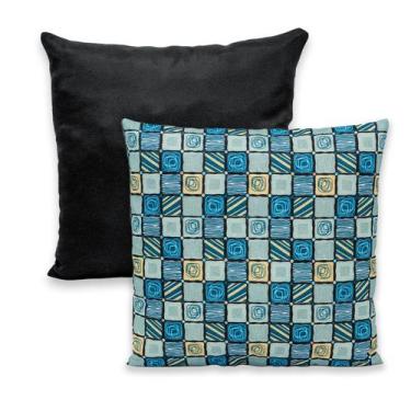 Imagem de Kit 2 Capas de Almofada 40x40 Zíper Gorgurinho Lisa e Estampada - BEM 
