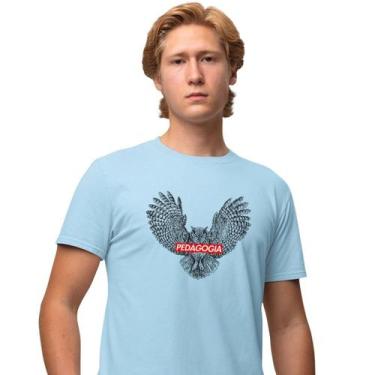 Imagem de Camisa Camiseta Masculina Estampada Supreme Pedagogia 100% Algodão Fio