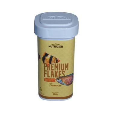Imagem de Ração Nutricon Premium Flakes para Peixes - 130g - Nutricon Pet
