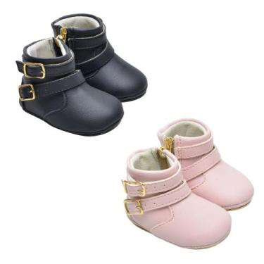 Imagem de Botinha Bota Bebe KIT 2 PARES Menina Recém Nascido Inverno - Seven Bra
