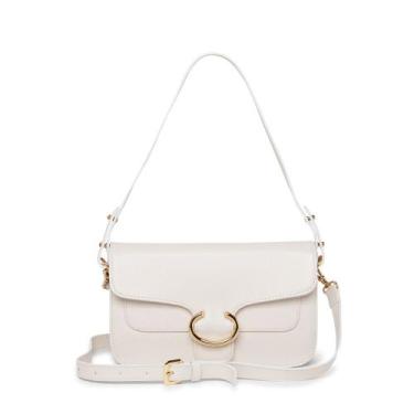 Imagem de Bolsa baguete em couro raquel - morangata, Off white