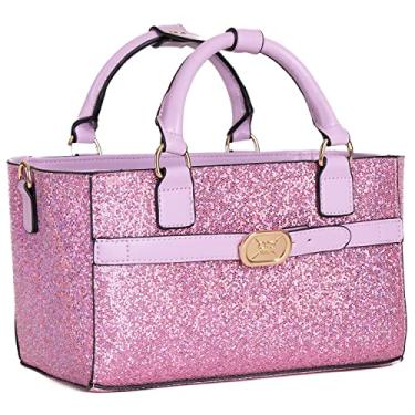 Imagem de CRS Cross Bolsa lateral para pista – Bolsa de acessórios para patinação artística, patinação no gelo, rolo, balé, dança, torcida, tênis, Roxo brilhante, One Size