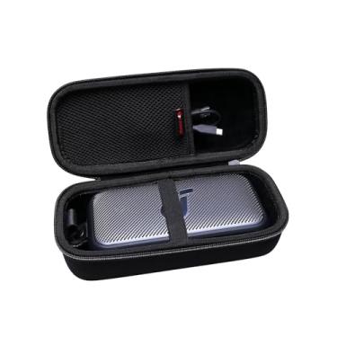 Imagem de XANAD Capa rígida compatível com alto-falante Bluetooth portátil Bose Soundlink Flex ou Soundcore Motion 300 – Bolsa protetora para transporte de viagem (preto)