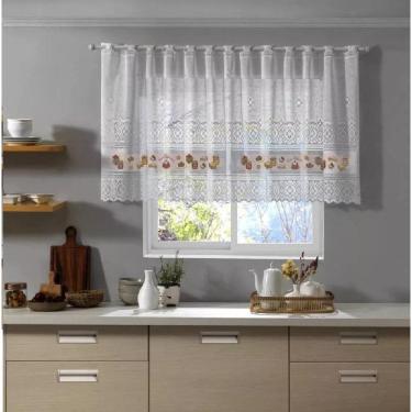 Imagem de Cortina Cozinha Valência 200Cmx150Cmx30Cm Interlar