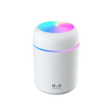 Imagem de Mini Umidificador Portátil com LED Colorido, Branco - Master