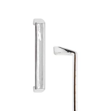 Imagem de Puxador de Gaveta De Arquivo De Aço Escritório 9,6cm Cromado