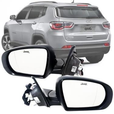 Imagem de Par Espelho Retrovisor Jeep Compass 2017 2018 2019 2020 Elétrico C/Set