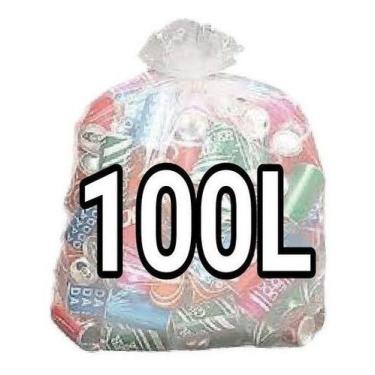 Imagem de Saco De Lixo Transparente 100l Reforçado 100 Un - HIGIPACK