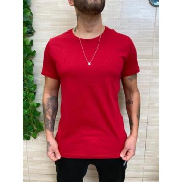 Imagem de Camiseta masculina básica vermelha - lf, P