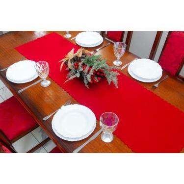 Imagem de Kit 2 caminho de mesa natalino 1,40m x 40cm oxford decoração - Rafalor