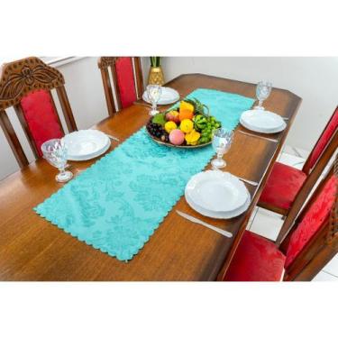 Imagem de Caminho de mesa jacquard natal 1,40m x 40cm adamascado diversas cores 